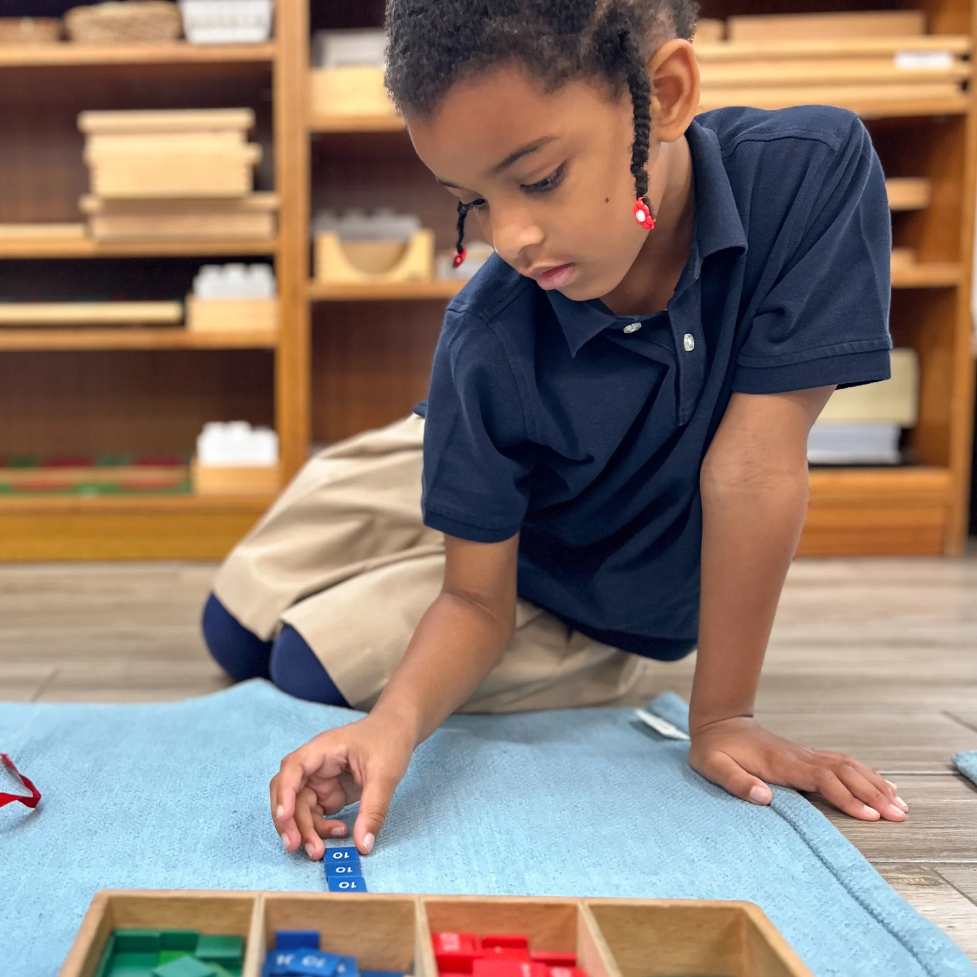 mt vernon elementary school student in class